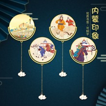 内蒙印象古特色景点金属书签中国风创意设计刻字企业礼品