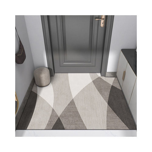 Nordic Entryway Dustproof Anti-slip Rugs, Luxurious Home Use, Hallway Water Absorbent Crystal Velvet Mat, Cuttable Entrance Mat