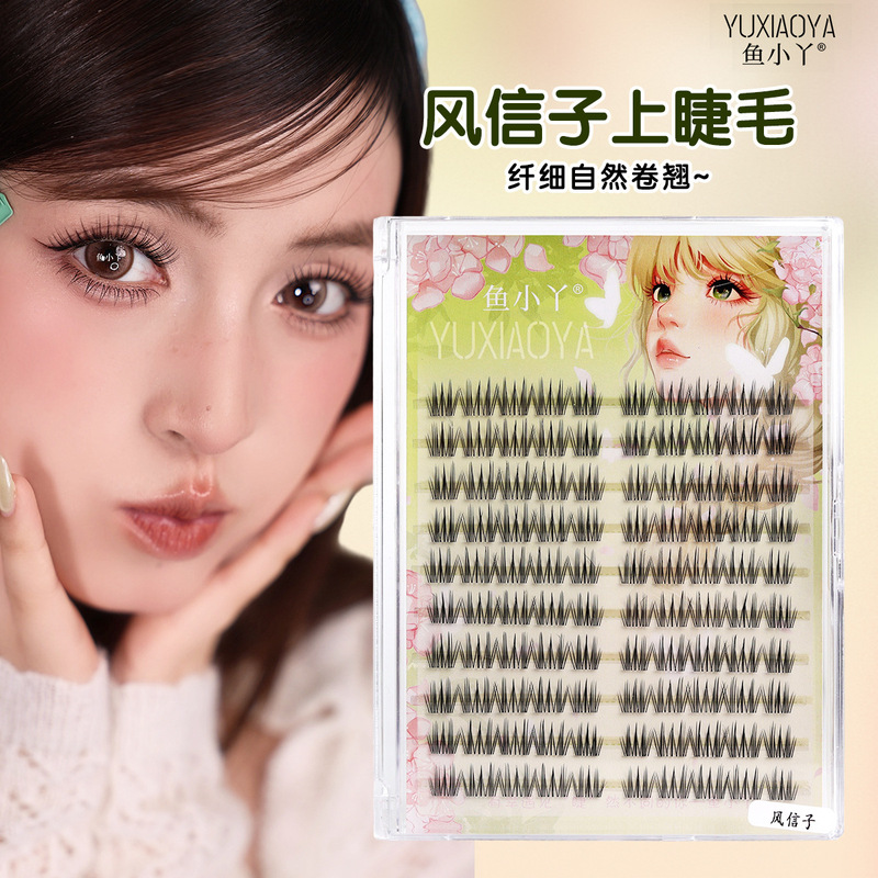 Yuxiaoya 10 行つけまつげ家族ポートレートひまわり純粋な欲望猫の爪キツネスタイル怠惰な女性の自然まつげ卸売|undefined