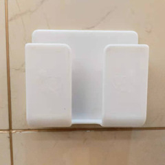 Phone storage wall mount without drilling, charging stand, adhesive holder, bathroom, bedside wall-mounted rack