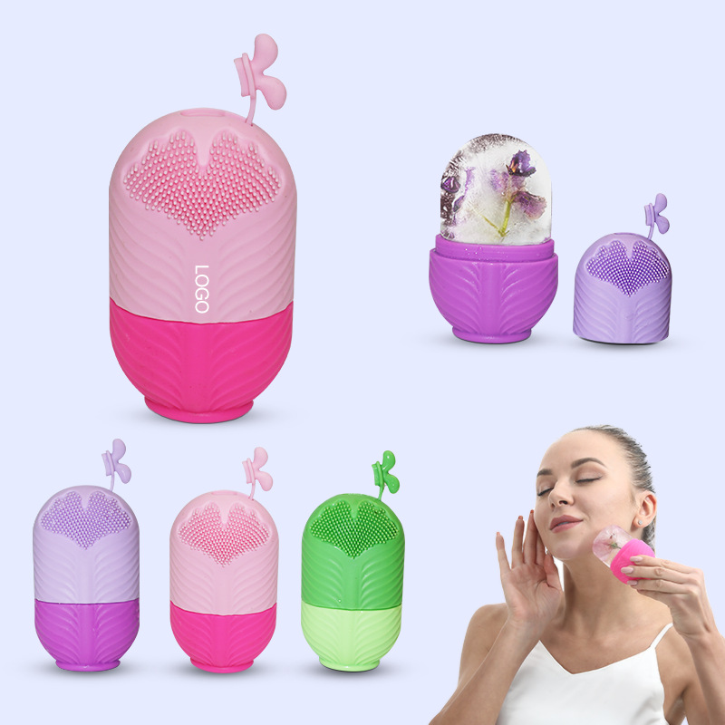 Masaje de silicona caliente transfronterizo cara hielo cubo hielo rodillo de hielo facial compresa para eliminar la hinchazón poros encogimiento molde de hielo