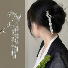 Elegant and classic ancient-style hairpin with tassels, high-end Hanfu ancient costume hair accessory, styled hairpin for women with temperament and charm