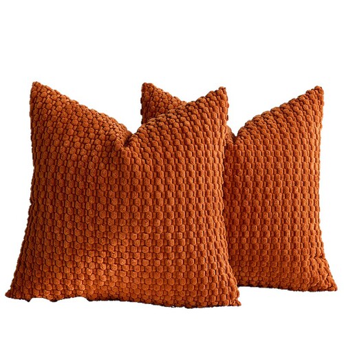 Hot-selling corduroy pillowcase—luxury, high-end feel; lumbar pillow for home use, sofa backrest cushion, bedroom bedside cushion cover.