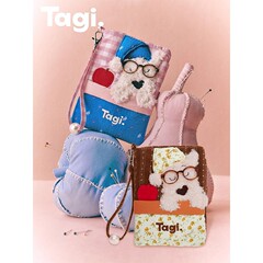 Tagi.《哈哈》小狗温暖晚安可爱旅行护照夹收纳包证件卡包