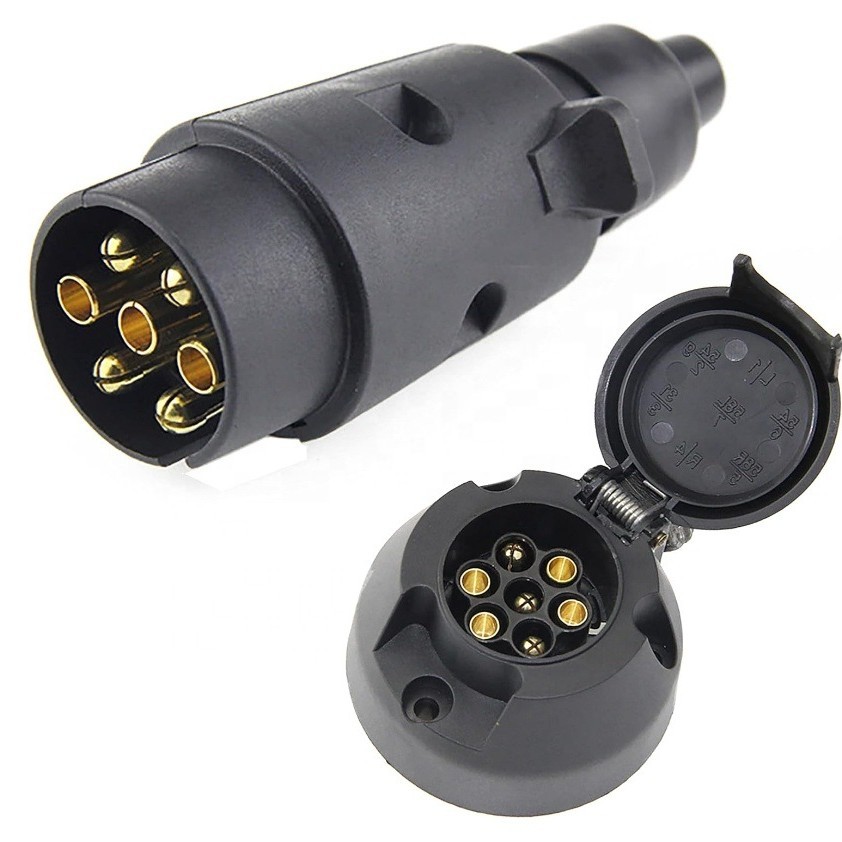 7针12V拖车插座和插头 拖车连接器适合拖车卡车房车