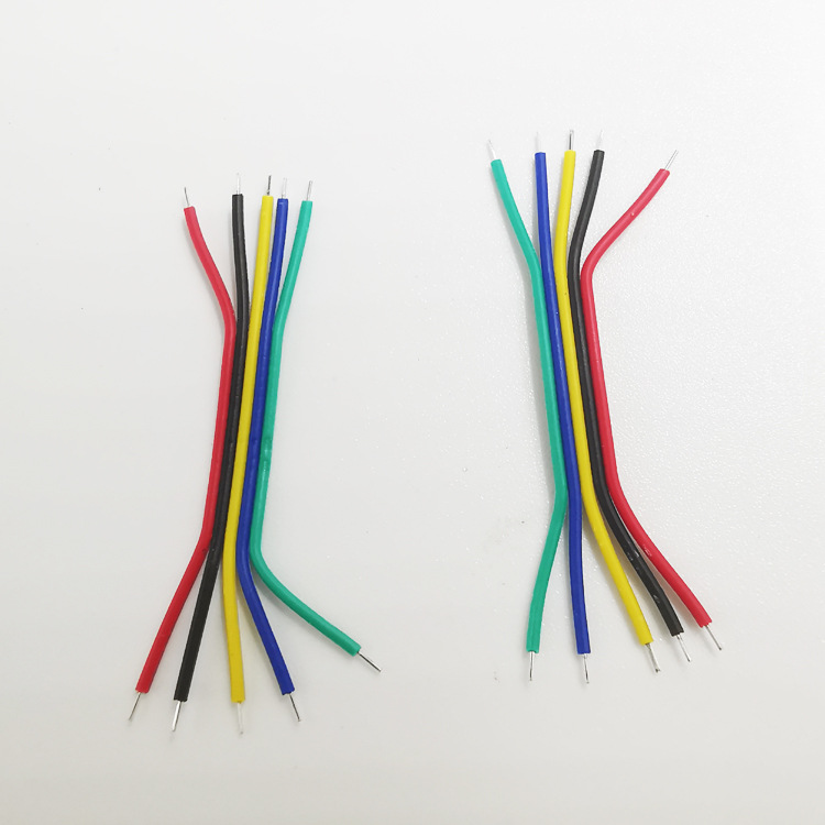 1007彩排线加工 RGB灯带连接线5Pin彩色排线1007红黑并线连接线