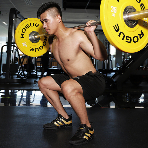 Squat Shoes for Men's Indoor Fitness, Bodybuilding-Specific Training Shoes, Women's Weightlifting Squat Shoes, Professional Powerlifting Bench Press Shoes