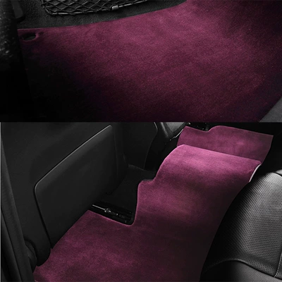 carpet special car foot mat: Car Carpet - wine-red
