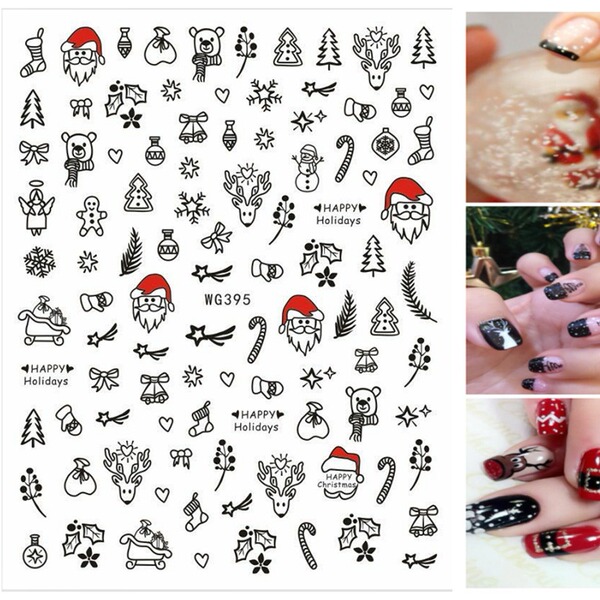 Christmas fake nails for nails for manicure