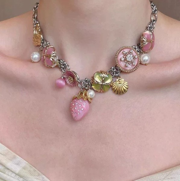 Strawberry, necklace