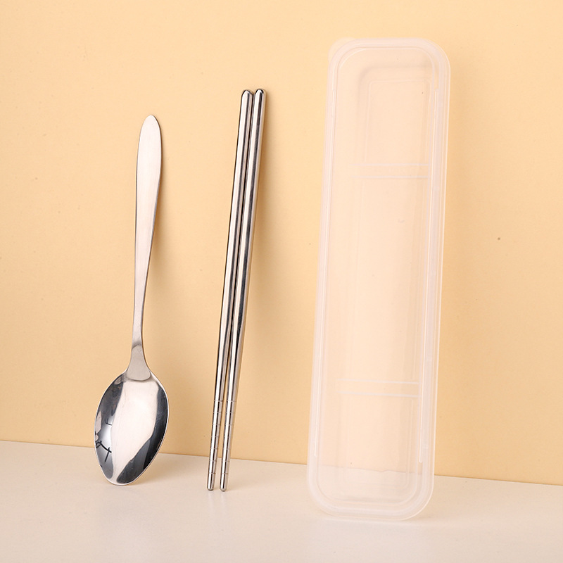 新しいカピバラ食器セットかわいいイルカステンレス鋼スプーンと箸 2 点セットポータブル衛生食器|undefined