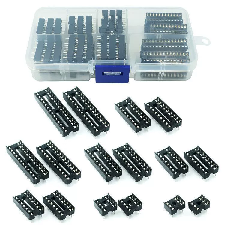 IC socket chip base microcontroller base DIP-6/8/14/16/18/20/24/28 parts box 66P