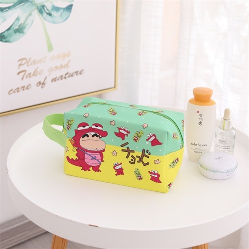 Creative Water Monster Crayon Shin-chan Student Stationery Pen Case Fashion Travel Hand Carry Three-Dimensional Toiletry Cosmetic Bag