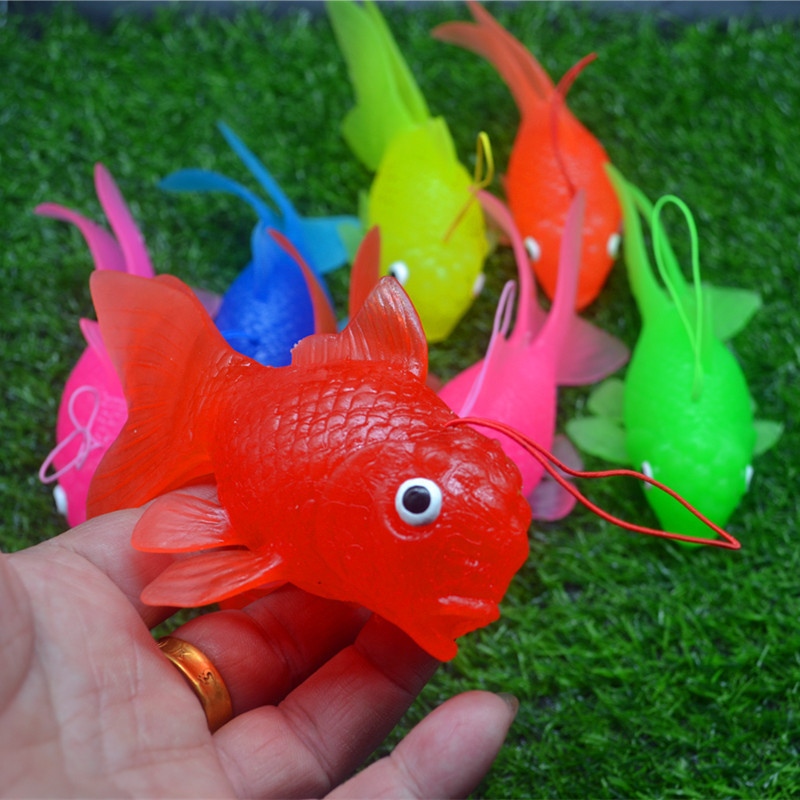 TPR simulation soft glue cute large goldfish model toys colorful small fish fish tank decoration a large number of spot wholesale TPR simulation soft glue cute large goldfish model toys colorful small fish fish tank decoration a large number of spot wholesale