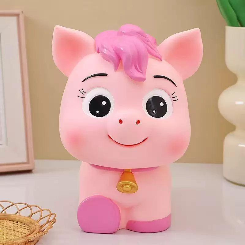 2026新款小马存钱石膏娃娃生肖马储蓄罐儿童储钱罐公司学校马年