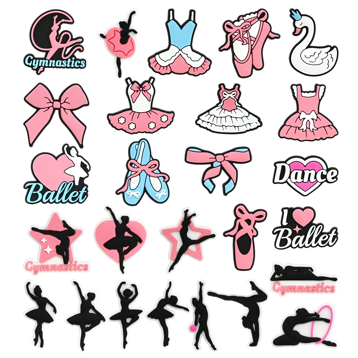 Креативный новый стиль балет серии пещерная обувь обувь цветочная обувь пряжка ПВХ мягкий клей съемная садовая обувь аксессуары оптом