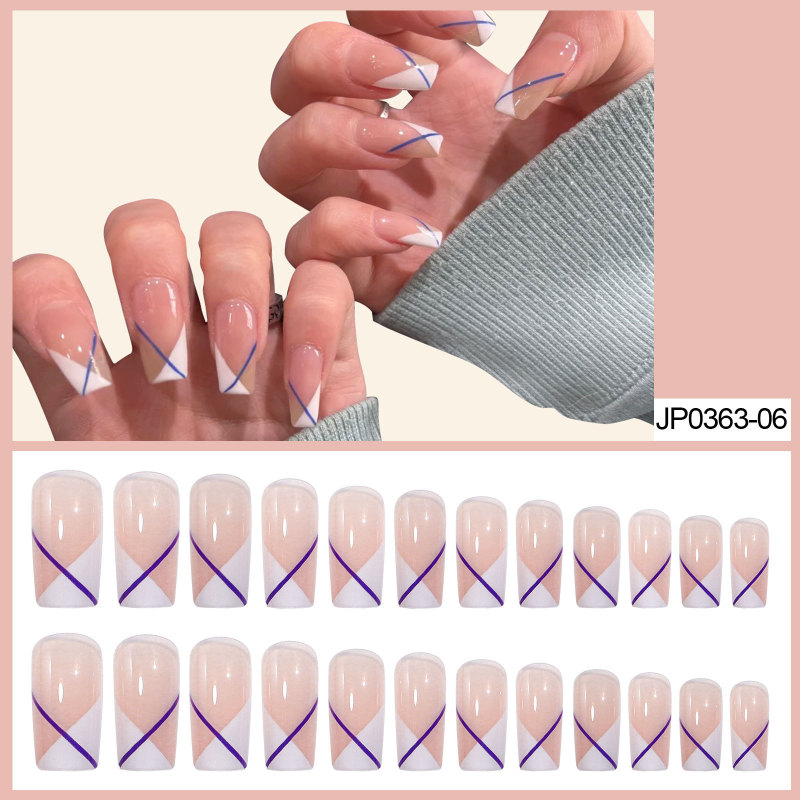 Internet celebrity nail patch finished ballet nail detachable wearable jelly gel nail patch 2022 New wear nail
