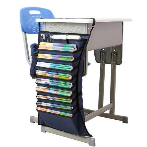 Junior High School Pure Color 11-Layer Desk Organizer Book Bag Wholesale Multifunctional Storage Organizer Book Bag Large Capacity Book Stand