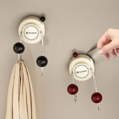 Adhesive Hook without Drilling, Heavy-Duty Door Hanger Hook, Invisible Entryway Coat Hook, Bathroom and Shower Sticky Hook