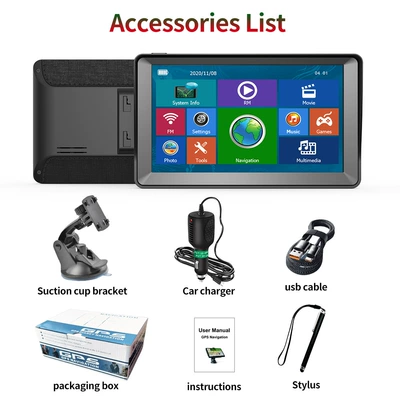 Car Convenient GPS Navigation | HD 8G 256M truck Europe