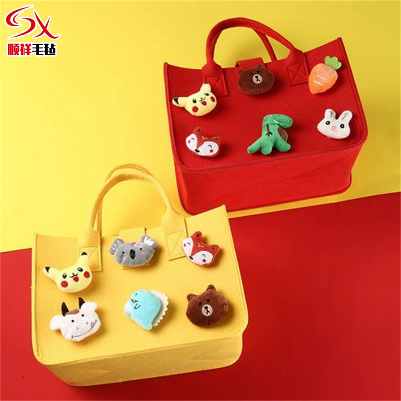 Мультфильм портативный Войлок компаньон подарок 100 дней подарок сумка Свадьба чувствовал компаньон подарок можно добавить логотип