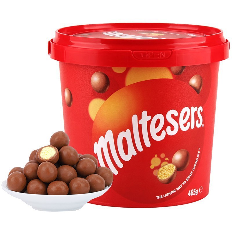 现货澳洲进口Maltesers麦提莎麦丽素夹心巧克力桶装零食465g批发|undefined