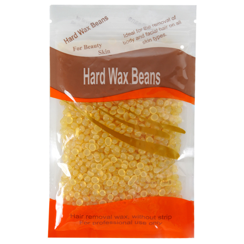100g depilación cera de abeja sin papel tabletas de terapia de cera sólida 10 Selección de sabor crema depilación cera caliente cera dura frijoles