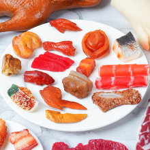 食物模型PU烧鸡烤鸭拍摄道具假猪蹄鸡翅鸡腿小吃早教儿童玩具