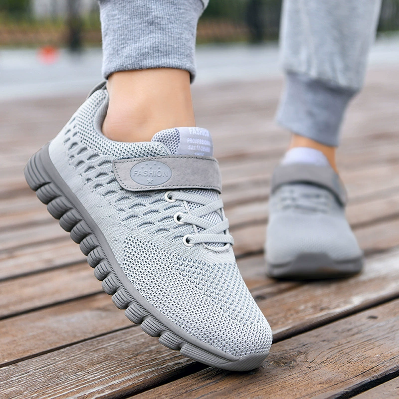 Comfortable breathable shoes for leisure for mother for walking, for middle age, soft sole