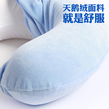 EU89批发天鹅绒u型枕套单人乳胶记忆枕成人颈椎保健护颈枕头套子