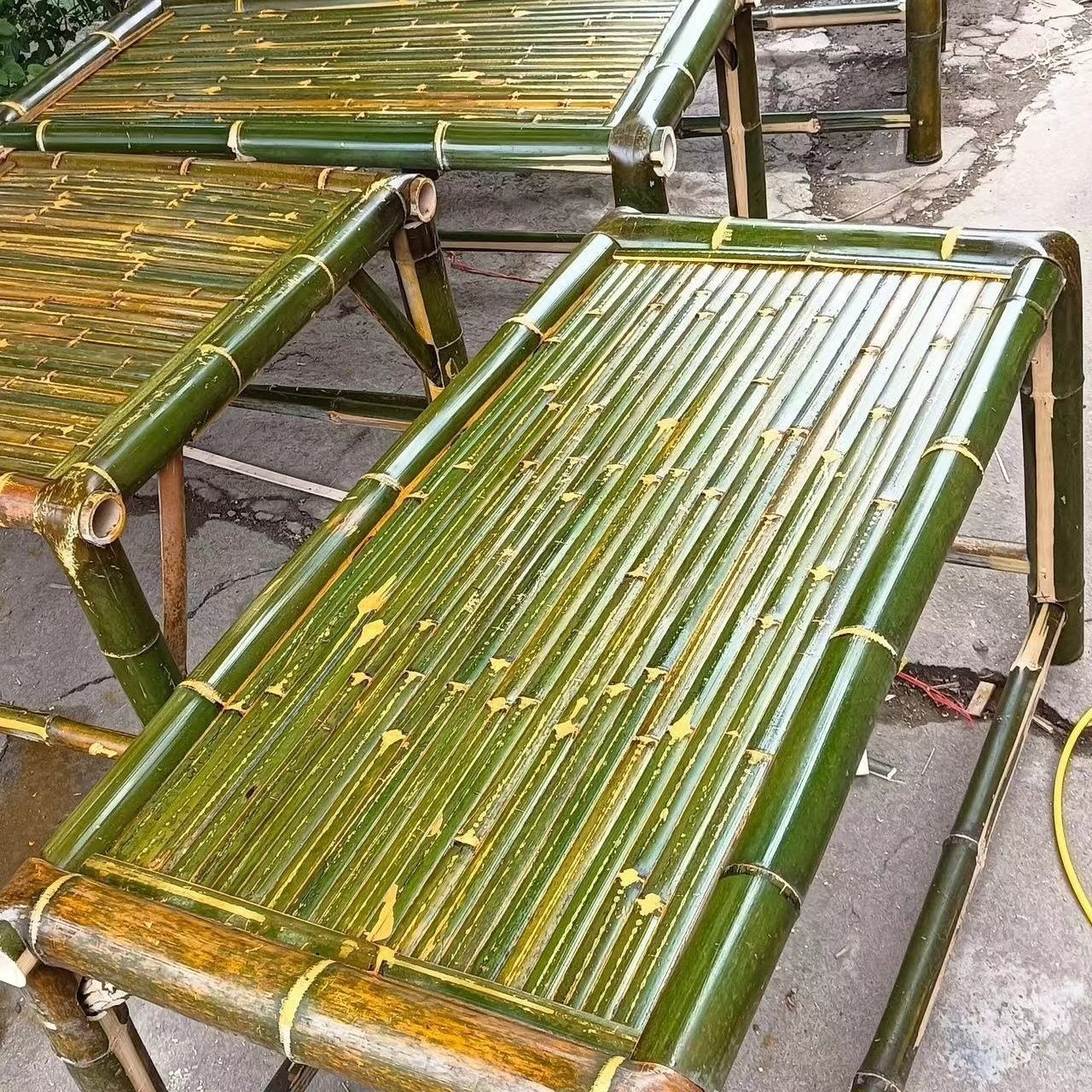 고급 탄화 대나무 테이블 120*60*60 수제 모델