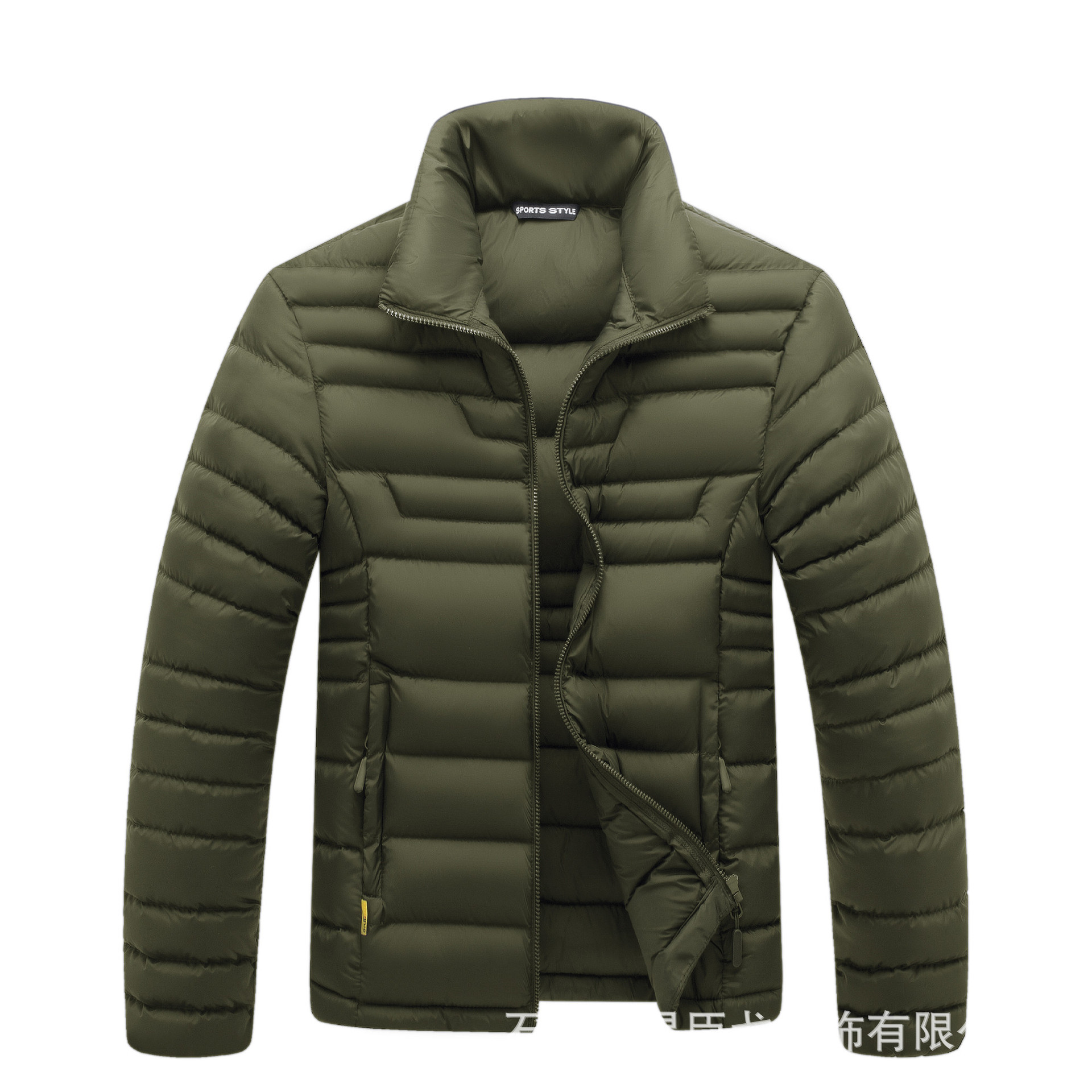 Abrigo acolchado de algodón engrosado corto transfronterizo Abrigo acolchado de algodón cálido para hombres Abrigo acolchado de algodón de invierno para hombres Abrigo acolchado de algodón de color sólido Abrigo acolchado de algodón de comercio exterior