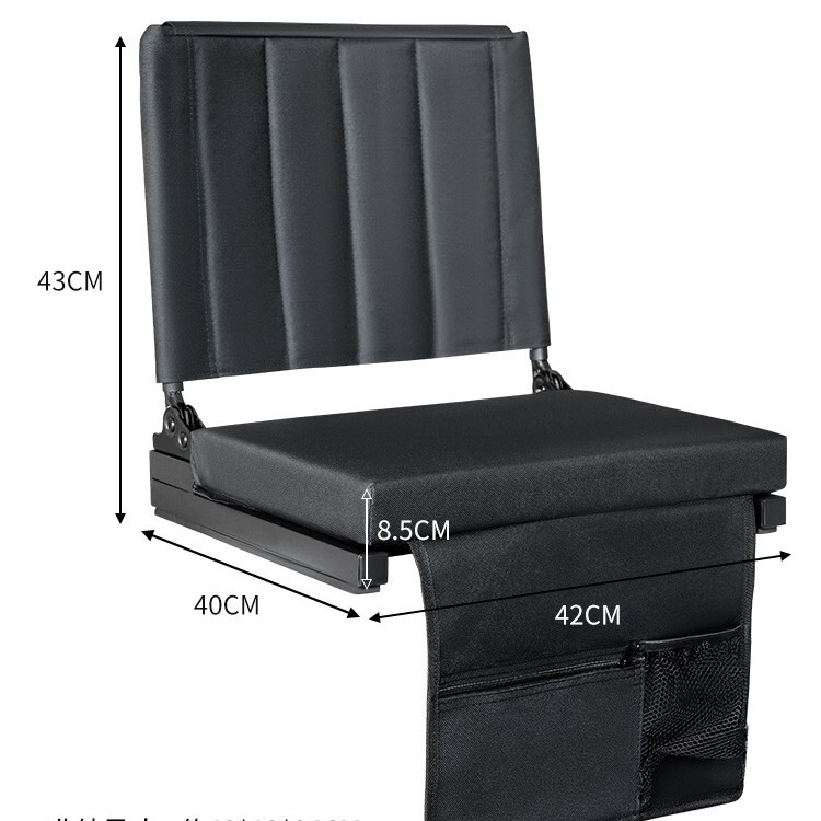 Outdoor Cross-Border Multi-Position Adjustable High-Quality Oxford Cloth Steel Tube Portable Folding Chair Bleacher Chair
