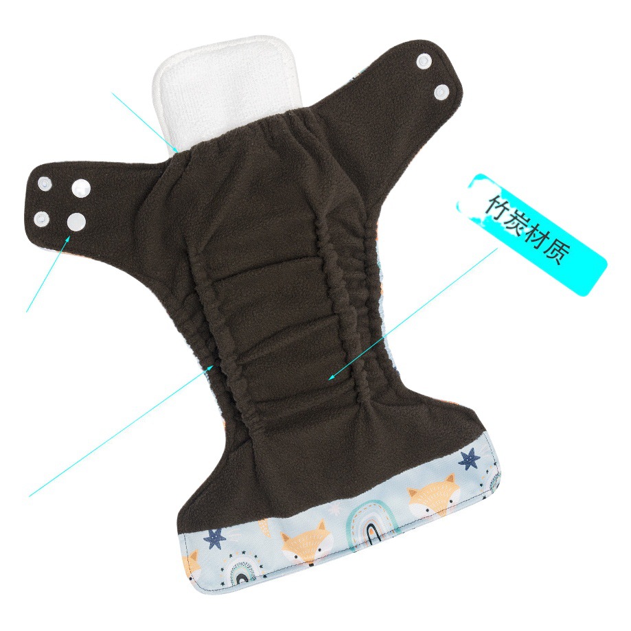 Pantalones de pañales para bebés recién nacidos transfronterizos anillo de orina polar pantalones de entrenamiento para bebés lavables transpirables pantalones impermeables a prueba de fugas