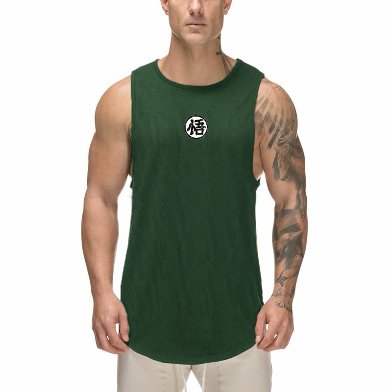Men's Gym Sleeveless Vest Understanding Character Printing Graphic Bodybuilding Muscle Iron Training Waistcoat Basketball Running T-shirt