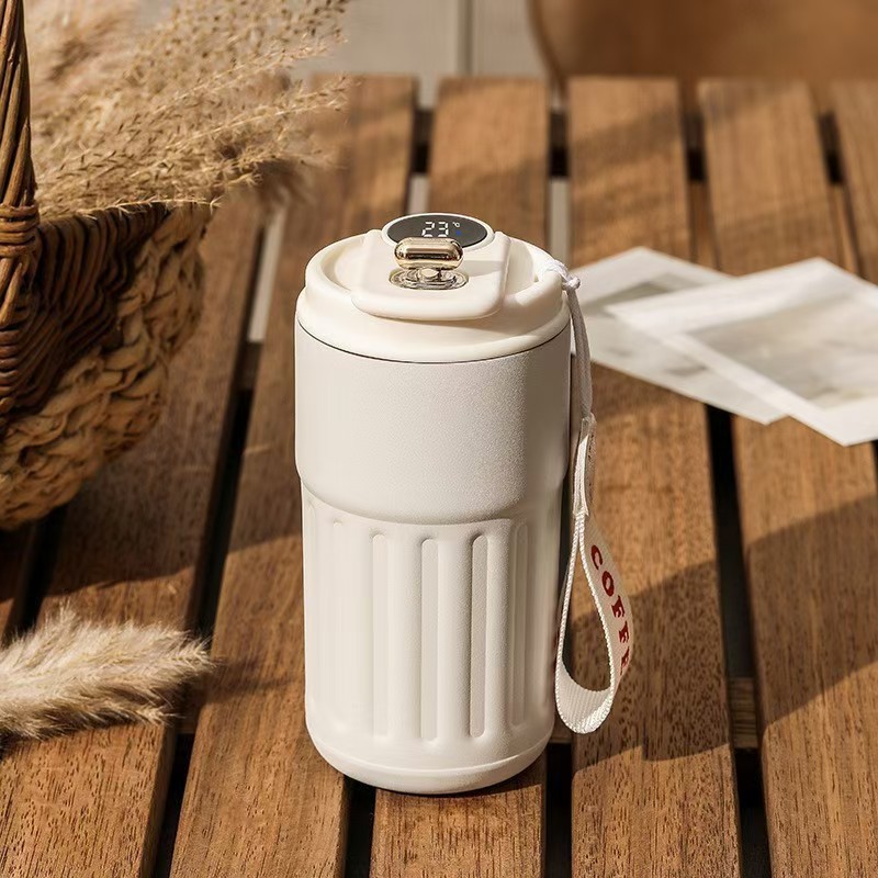 Taza Térmica de Café Inteligente de Acero Inoxidable 304 Con Tapa Portátil para Oficina y Hogar image 36