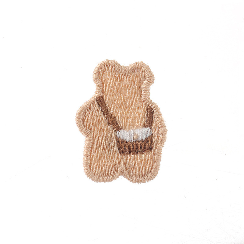 かわいいクマの刺繍パッチステッカー子供服や帽子用テキスタイルアクセサリーファブリックステッカー漫画クリエイティブDIY多用途装飾|undefined