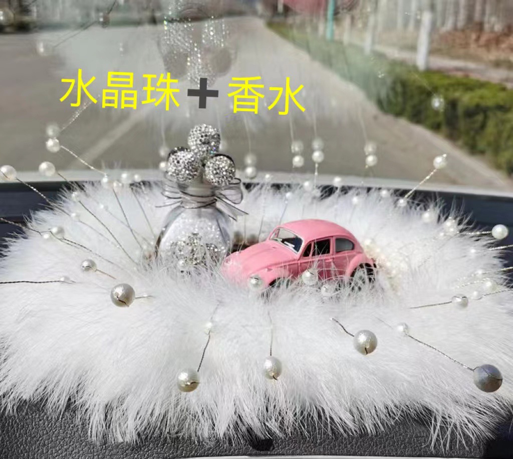 Decoración de automóviles decoración de automóviles decoración de consola central de automóviles para mujeres en línea resina de transmisión en vivo simple belleza de la noche