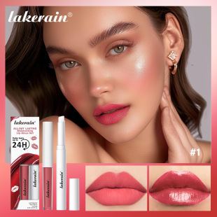 Cross-Border Lakerain Moisturizing Lip Gloss Set Long-Lasting Moisturizing Matte Lip Gloss Moisturizing Lip Balm Two Sets