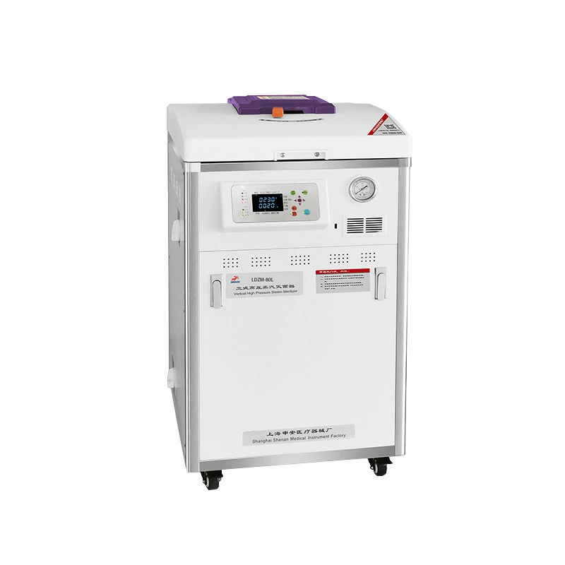 Шанхайский вертикальный паровой стерилизатор высокого давления Shen'an LDZM-80L Лаборатория стерилизатора