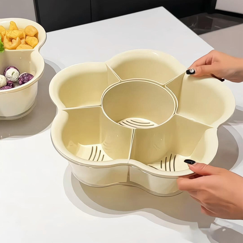 【新居用100速達】鍋用おかず皿、回転式家庭用水切りかご、キッチン用調理皿|undefined