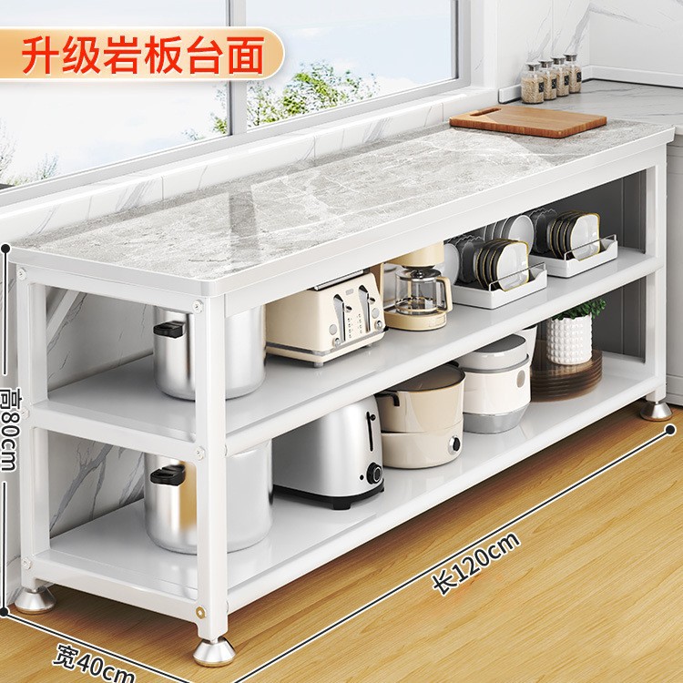 120 프레임리스 회색 및 흰색 암석 캐비닛