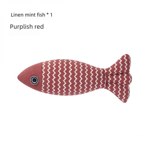 Cat Toy Funny Azabu Fish Toy Self-Happy Cat Toy Containing Cat Mint Cat Toy Pet Cat Mint Toy