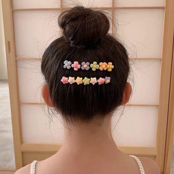 Niños lindos celebridad de Internet horquilla rota acabado niña horquilla flequillo peine antideslizante Princesa bebé peine de pelo roto