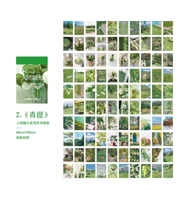 Серия INS Earth Fireworks книги Sticker Earth Fireworks серии 60 100 наборов 6 выбора