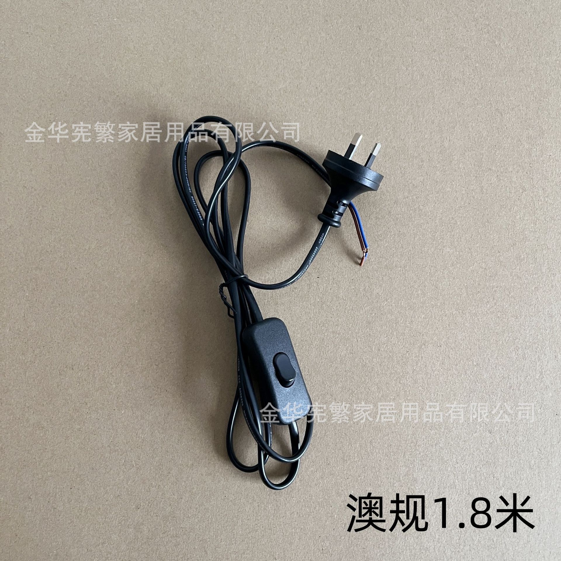 [Xianfan] enchufe de cable de alimentación de varios países, interruptor de lámpara de escritorio, cable de pie, estándar europeo y estándar estadounidense, lote de accesorios de iluminación de exportación