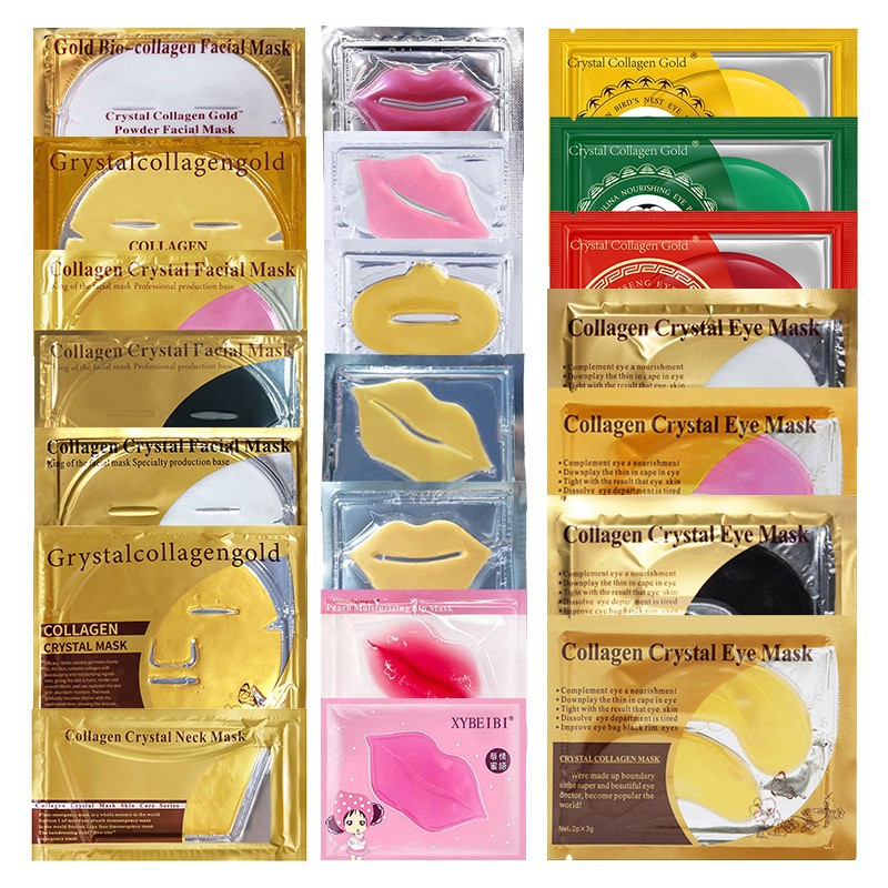 Gold Mask Gold Facial Mask Crystal Golden Bone Collagen Mask Mask…