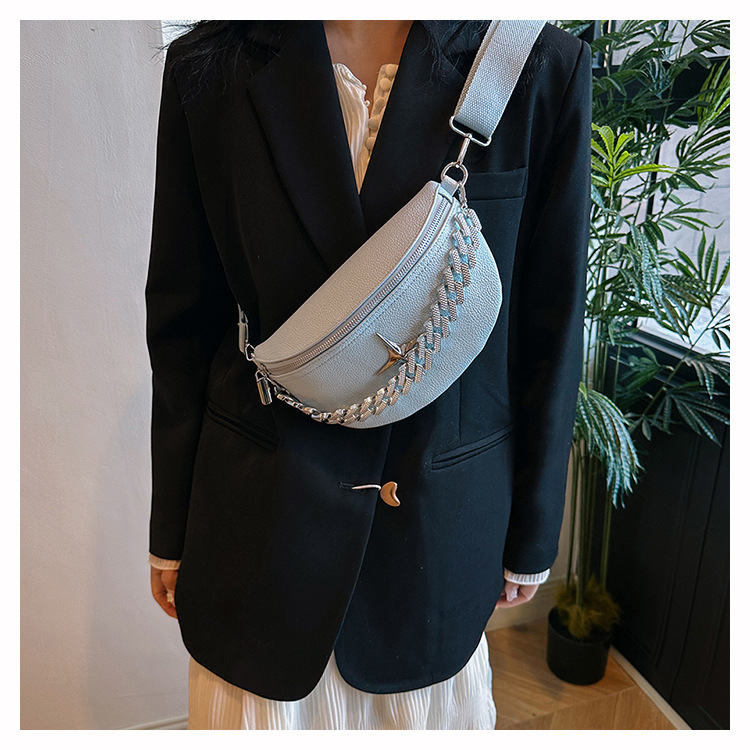 Star Pattern Women's Small PU Star Streetwear Dumpling Shape Buckle Fanny Pack
