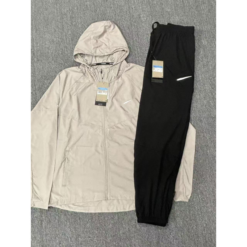 Sports jacket for men and women, spring and autumn quick-dry casual running woven sports windproof breathable wholesale hooded outdoor jacket