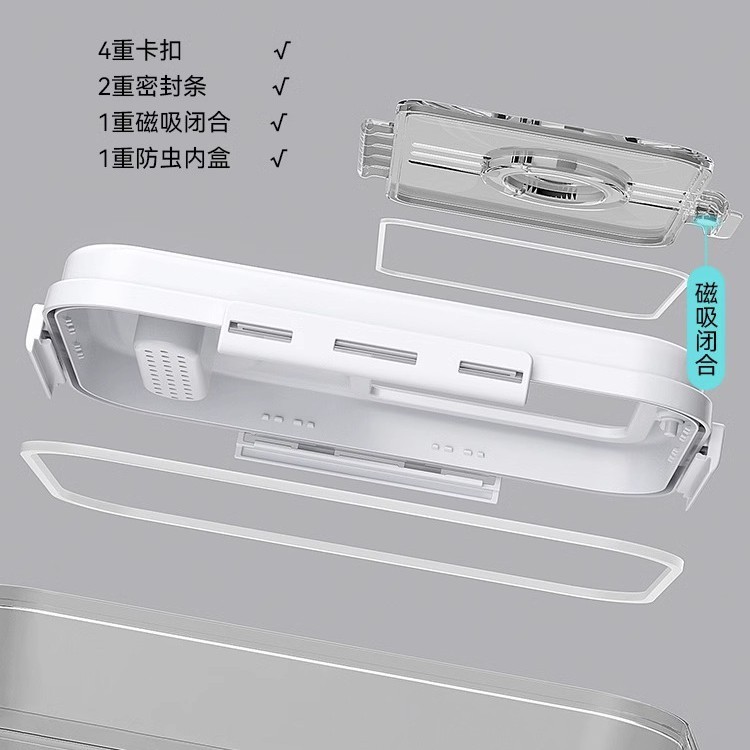 米バケツ、家庭用米タンク、防虫・防湿密封小麦粉貯蔵タンク、米貯蔵ボックス、食品グレードの米麺容器|undefined